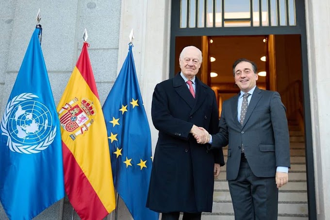 وزير خارجية إسبانيا يلتقي المبعوث الأممي الى الصحراء الغربية ستافان دي ميستورا