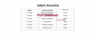 ACCOUNTING HONS 1ST YEAR ROUTINE