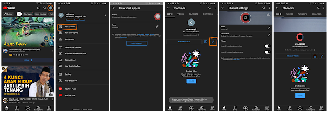 Cara Membuat Channel YouTube di HP