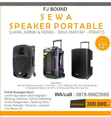 Sewa Speaker Portable Untuk Acara Siraman