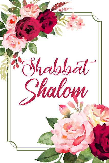 Shabbat Shalom Greeting Cards  - Boho Floral Watercolor Theme - 10 Free Printable Online  Beautiful Images