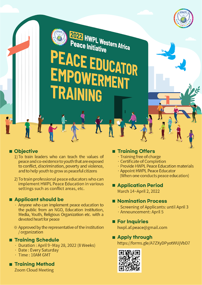 2022 HWPL Peace Educator Empowerment Training Spreads Peace throughout Africa