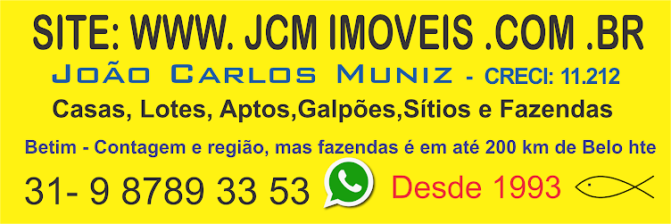 JCM IMOVEIS - JOÃO CARLOS MUNIZ 