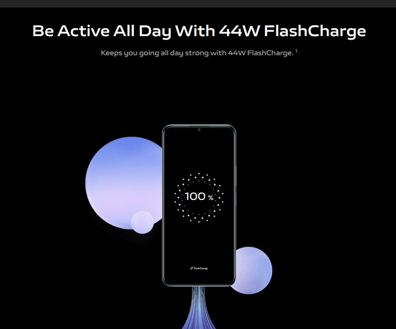 44W flash charging