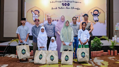 Berbagi Kebahagiaan di Bulan Suci Ramadhan, PT Freeport Indonesia Bukber Bersama Anak Yatim