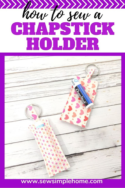 Keep that chapstick handy with this simple DIY Chapstick Holder Sewing Tutorial.