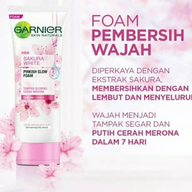 Manfaat Sabun Cuci Muka Garnier Sakura White Pinkish Glow Foam