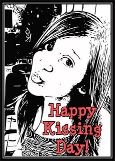 happy Kissing Day greeting card