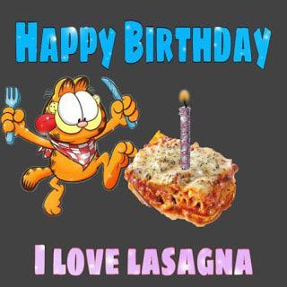 I love lasagna