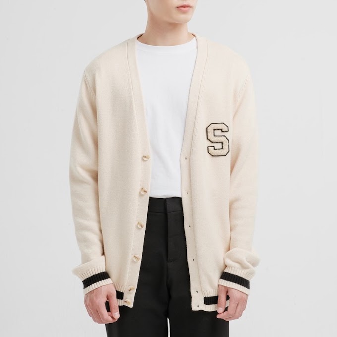 Mall Shop [ ssstutter ] Áo khoác cardigan len nam SSSTUTTER phong cách hàn quốc S.Cardigan
