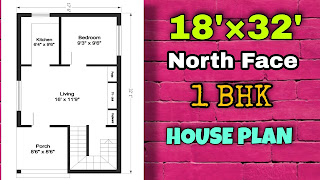 18×32 house plan north face ghar ka naksha