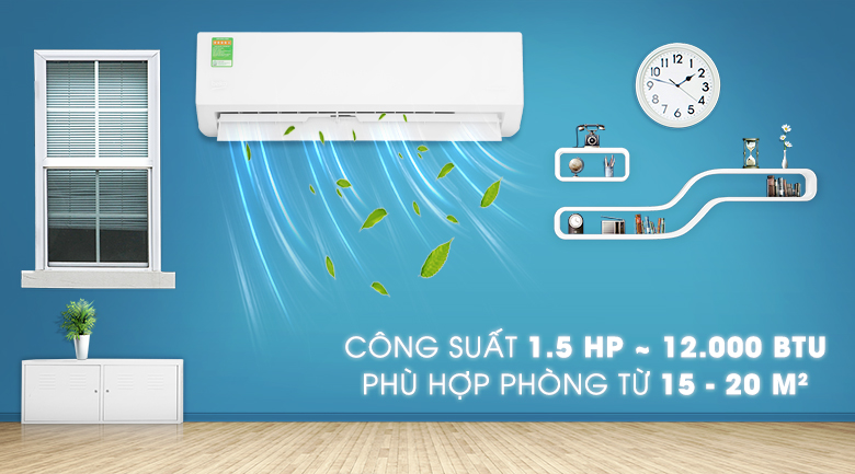 Máy lạnh Beko Inverter 1.5 HP RSVC12VT - Công suất 1.5 HP