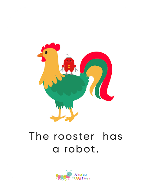 Letter R story for Kids - The Rooster