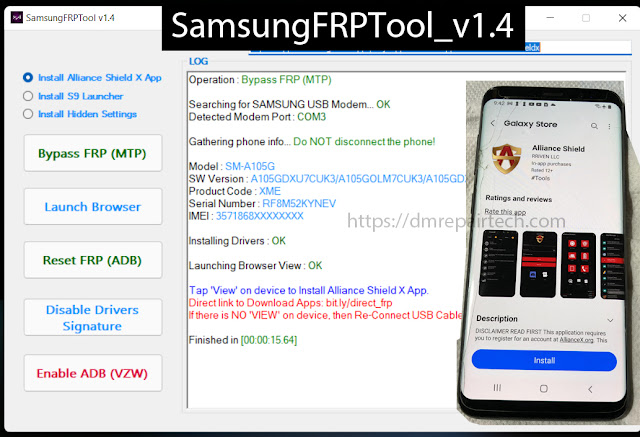 Samsung FRP Tool_v1.4 - SamsungFrpTool v1.4