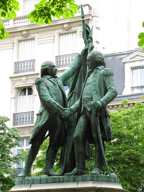 Lafayette and Washington by Auguste Bartholdi, place des États-Unis, Paris