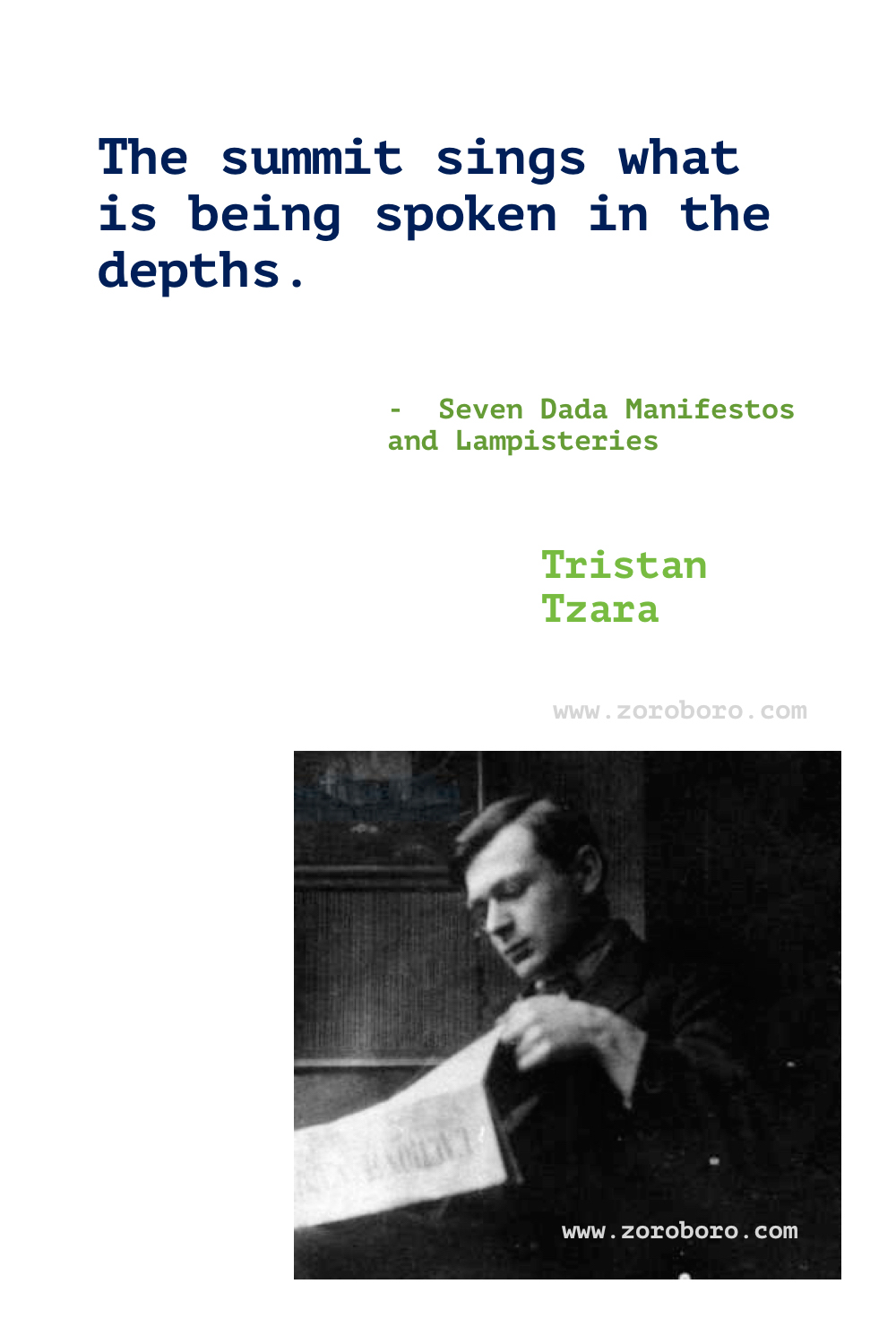 Tristan Tzara Quotes. Tristan Tzara Poems. Tristan Tzara Dada Art. Tristan Tzara Books Poems. Tristan Tzara Quotes. Seven Dada Manifestos and Lampisteries.