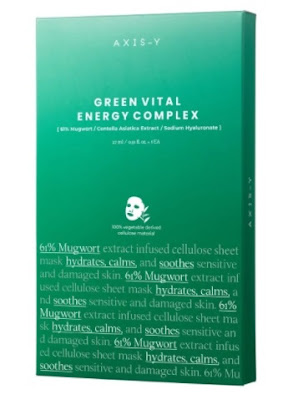 Axis-y Green Vital Energy Complex Sheet Mask Review