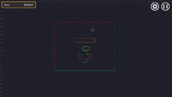 An animated GIF of a recording showing Surfacer move-back-and-forth behavior, with bouncy movement.