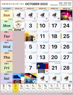 Kalendar Tahun 2022 - Kalendar Kuda