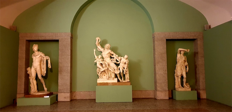 Imagen de la escultura de Laocoonte y sus hijos