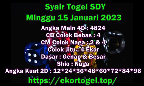 Prediksi Sydney Hari Minggu 15 Januari 2023