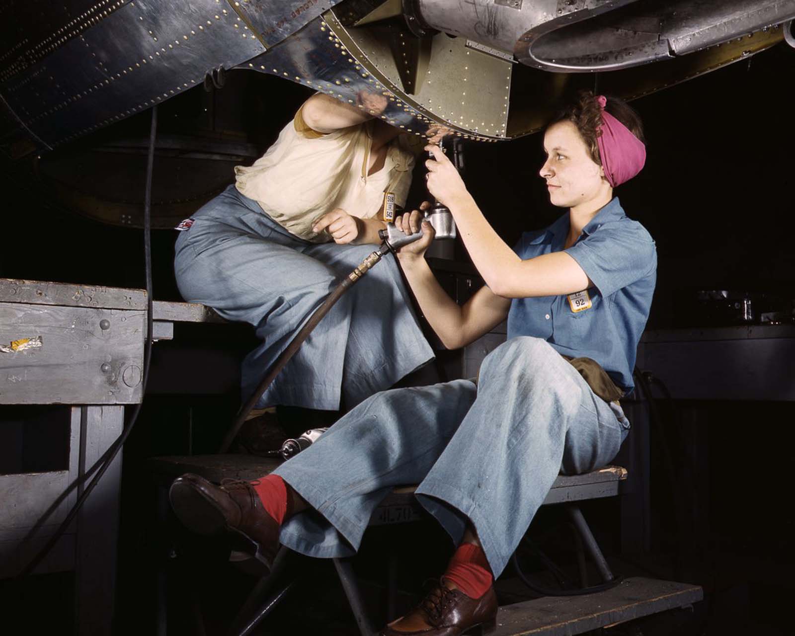 women workers photos usa world war two