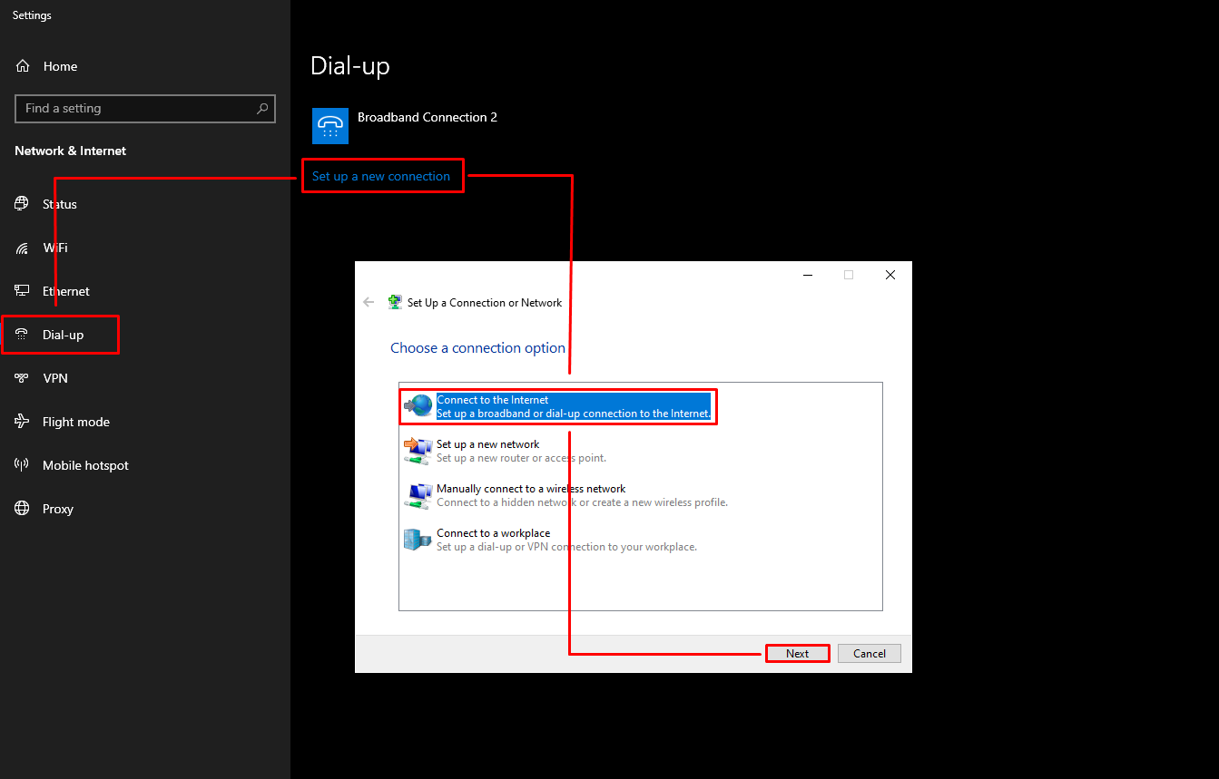 Mengkoneksikan PPPoE di Windows 10