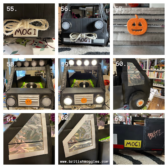 Halloween Crafting with Cats ©BionicBasil® The Trick or Treat Monster Truck Mog1 Step 46-54