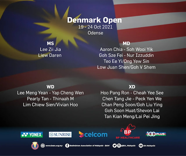 Open 2021 denmark schedule 2021 BWF