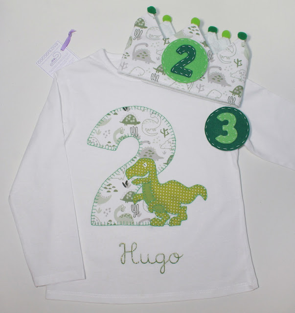 conjunto de cumpleaños dinosaurios