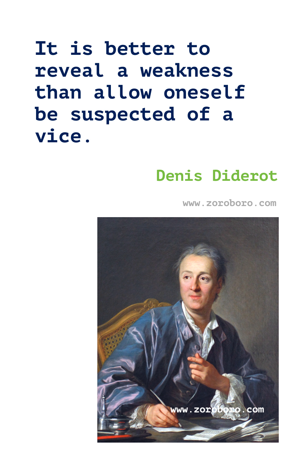 Denis Diderot Quotes. Denis Diderot Books Quotes. Denis Diderot Philosophy. Denis Diderot Effects, Beliefs & Book Quotes