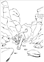 Simba- Lion king coloring page