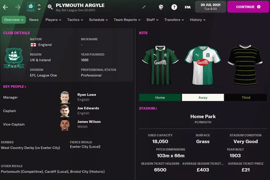 FM22 Plymouth Argyle