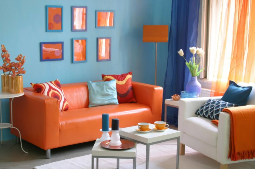 blue paint colors for living room