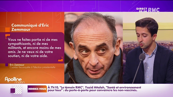 Eric Zemmour condamne les auteurs d’une vidéo qui simulent des tirs sur Emmanuel Macron et des élus LFI