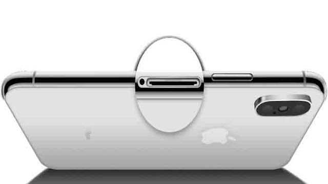 انظر رقم الموديل داخل فتحة iPhone SIM