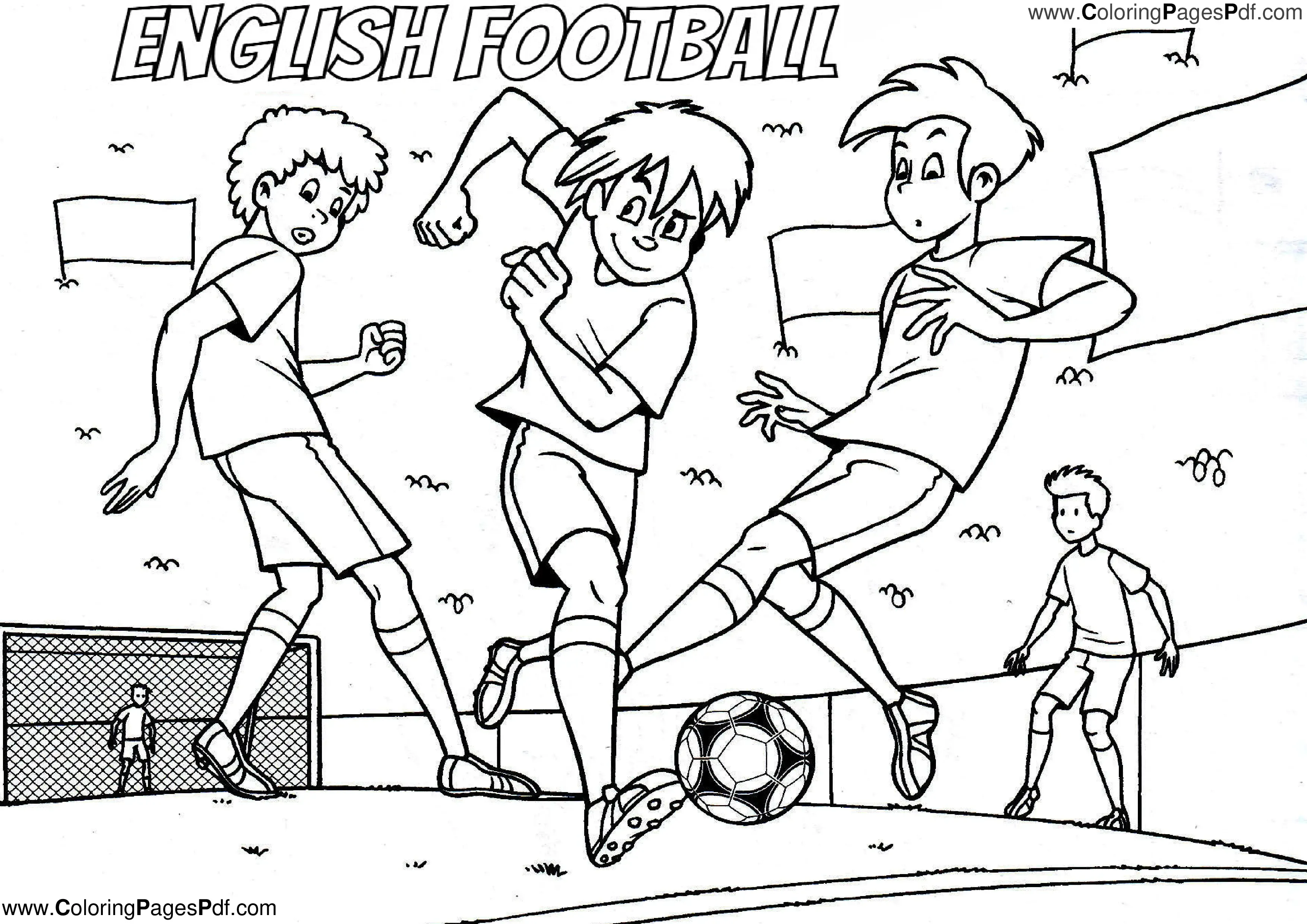 English football coloring pages