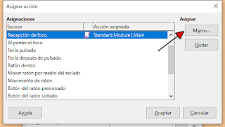 sucecos en LibreOffice Base