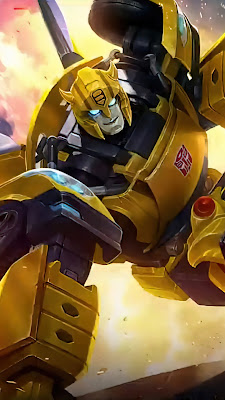 xborg bumblebee transformers skin wallpaper hd mobile legends