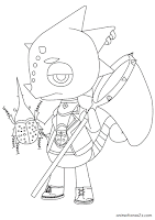 Flick Animal Crossing coloring page