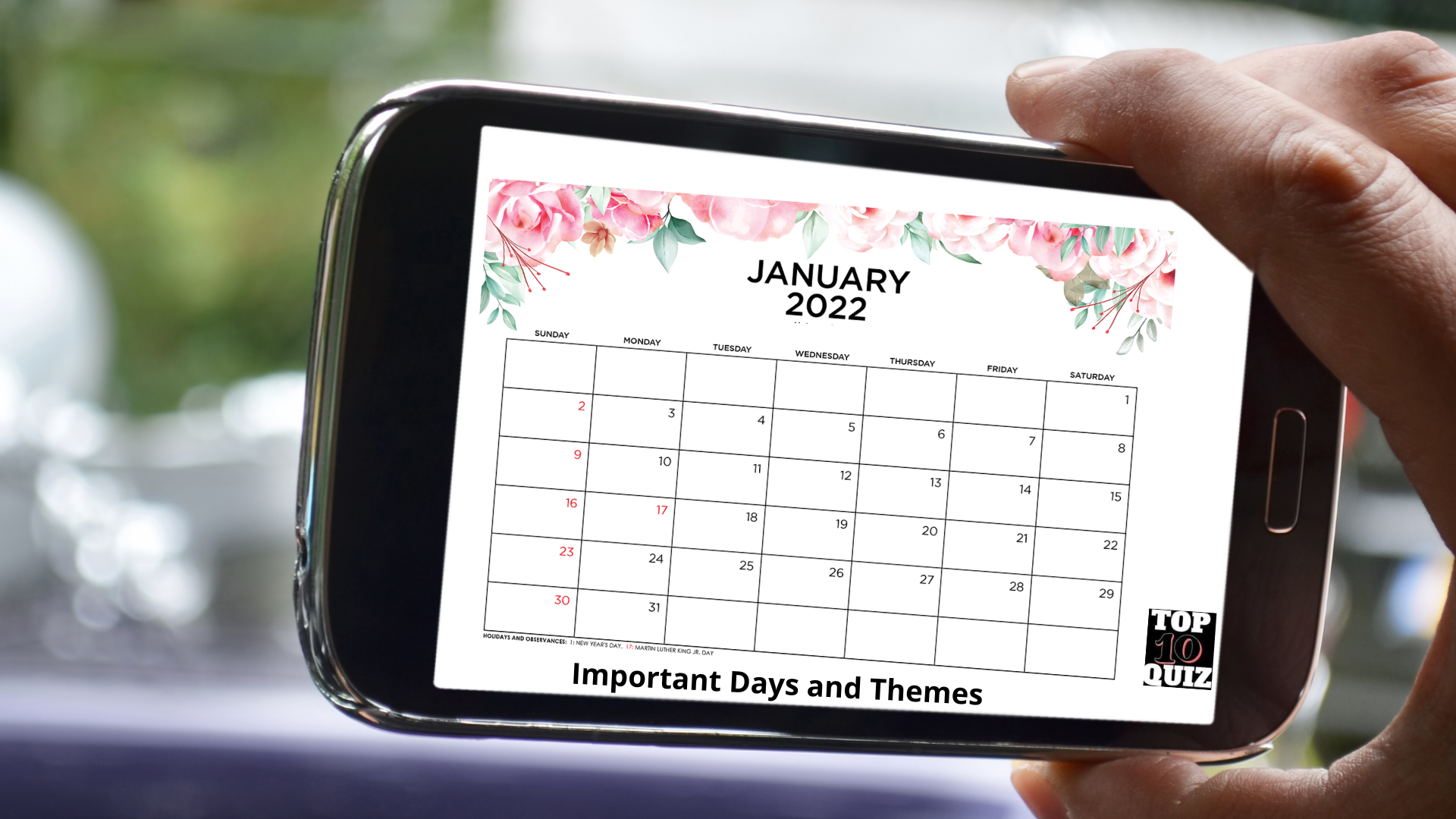 2022 January Important Days and Themes -  National and International