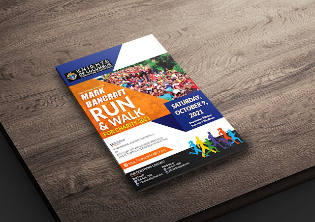 Walk For Charity Flyer Design 2021