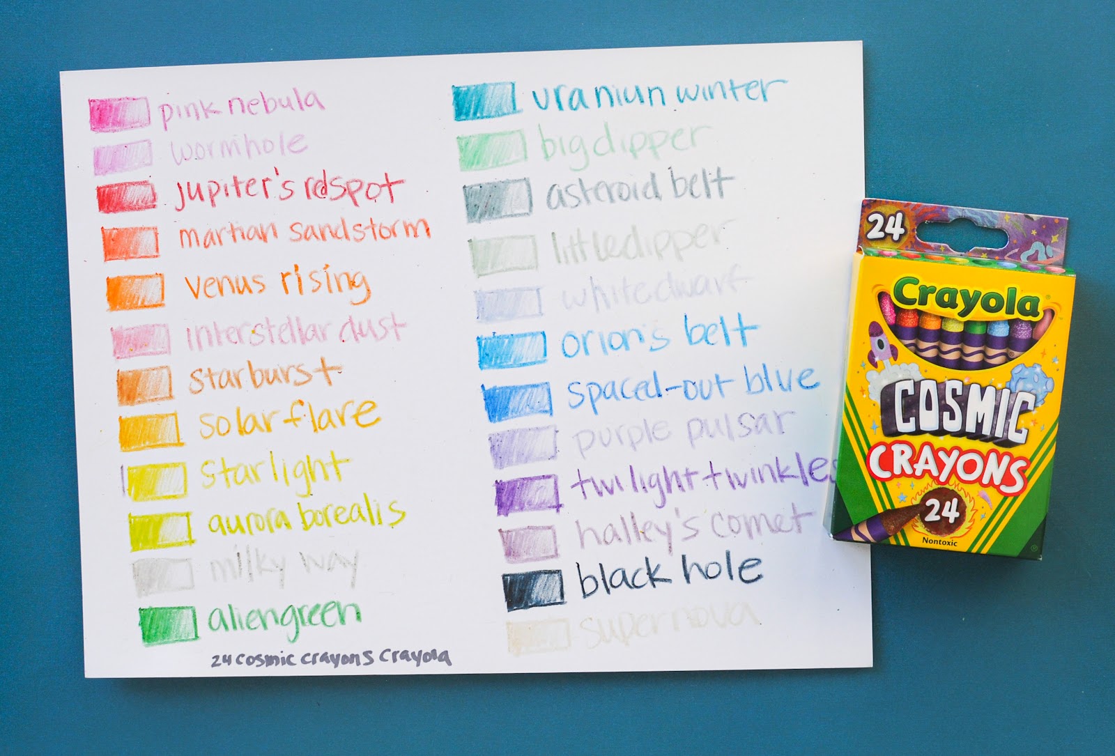 24 Count Crayola Crayons: What's Inside the Box