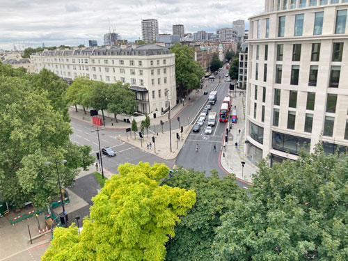 Edgware Road from that mound