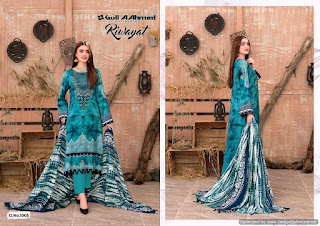 Gull ahmed Riwayat Lawn Pakistani Dress Material