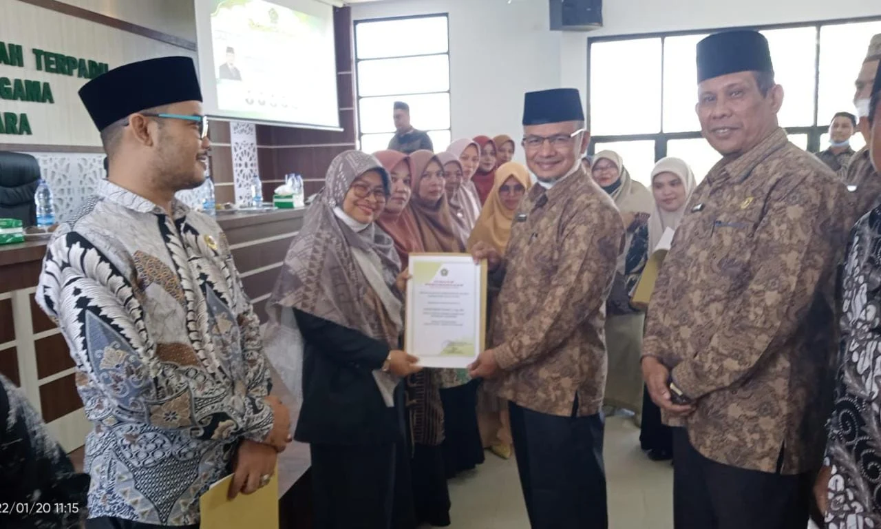 Dapat Penghargaan Sebagai Penulis Buku, Shaifuddin Fuady : Alhamdulillah Terimakasih Kemenag Aceh Utara