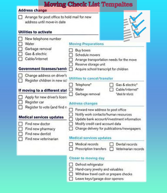Printable Moving Office Checklist Template
