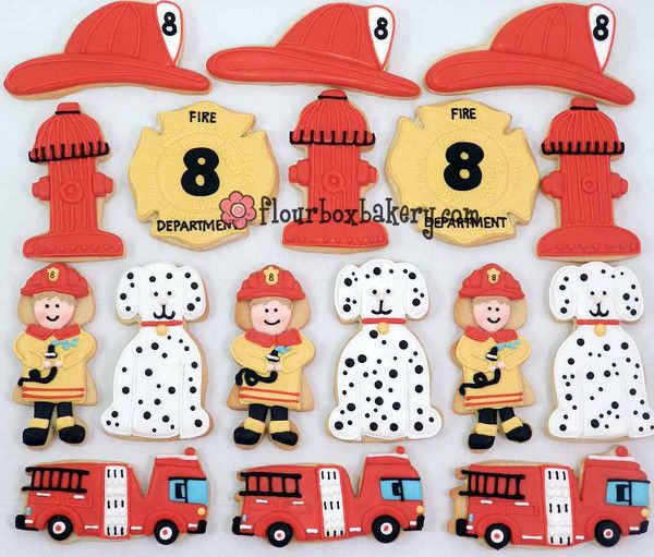 firetruck birthday cakes