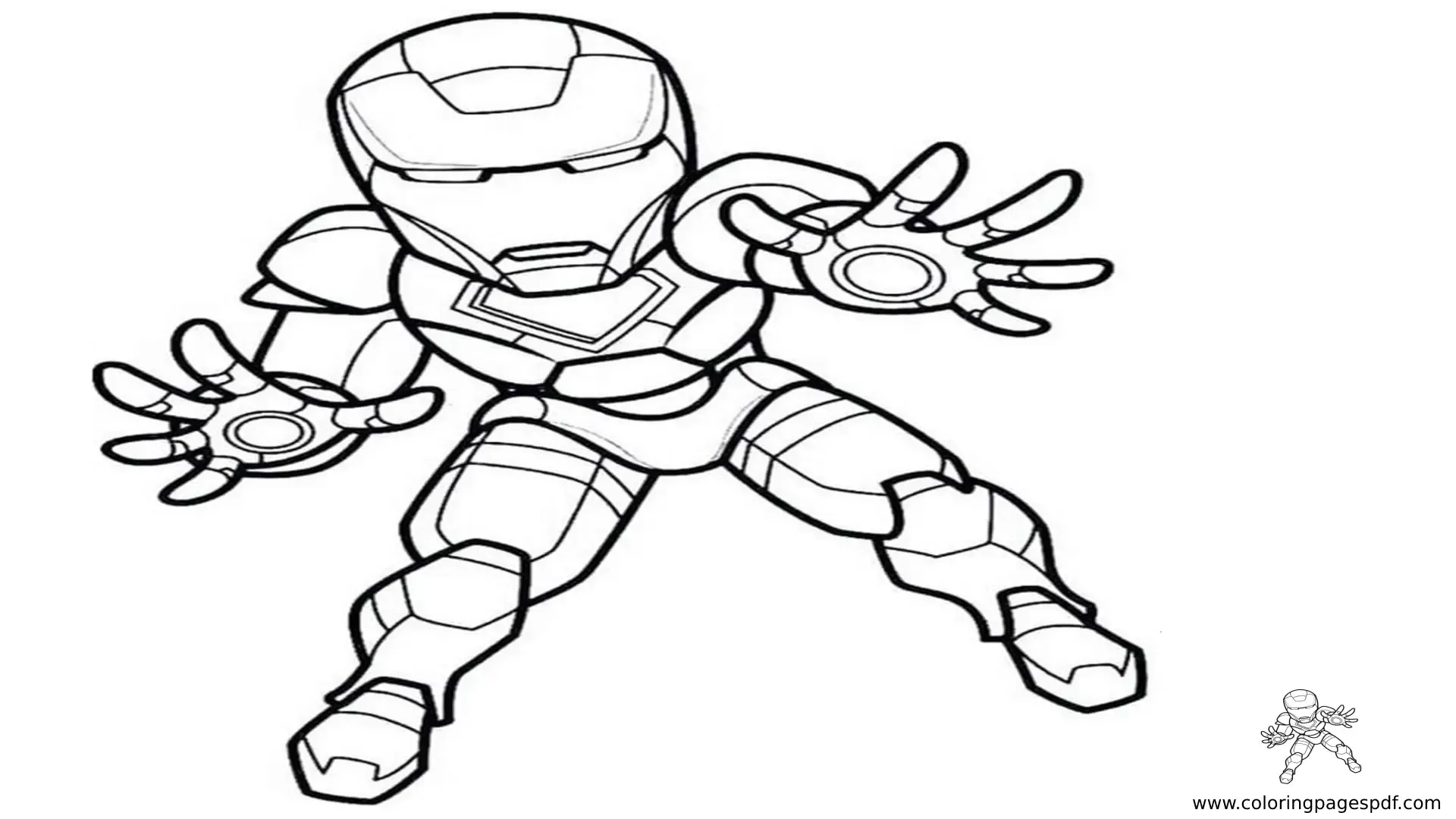 Coloring Pages Of Mini Iron Man