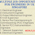 Multiple job opportunities for engineers in UK Singapore